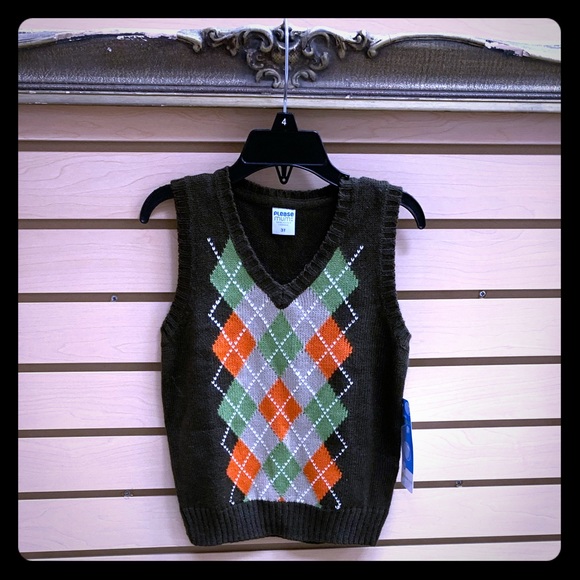 NWT Please Mum sweater vest, 3T - Picture 1 of 3